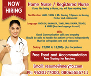 Hiring Nurses / Home Nurses